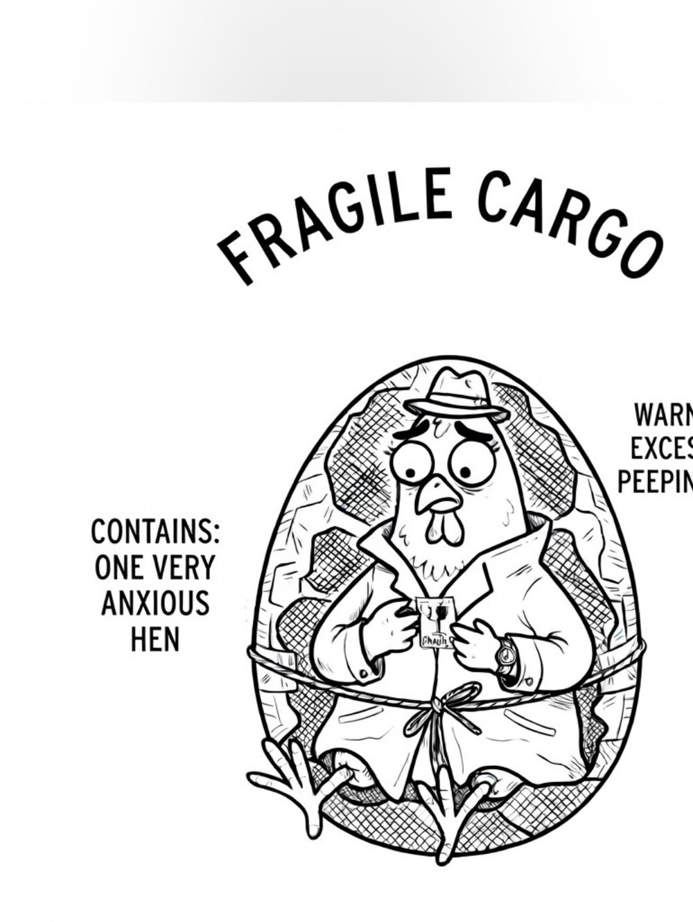 Fragile Cargo Chicken & Egg 50 Count